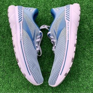 Brooks Adrenaline GTS 22 Womens 10.5 Shoes Road Running Support Blue Lilac